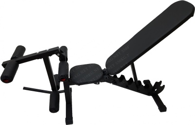 Многофункциональная скамья Sportlim Orion Lite Black + Керл для ног
