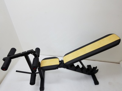 Многофункциональная скамья Sportlim Orion Lite Yellow + Керл для ног